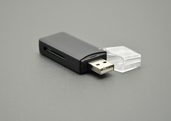 Image showing Detailed but simple image of USB card reader
