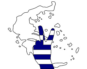 Image showing Greece hand signal