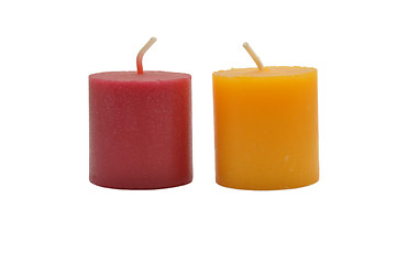 Image showing Colored candles