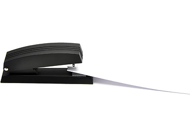 Image showing Stapler with sheet of paper