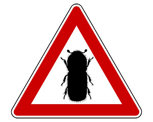 Image showing Bark-beetle attention sign