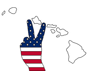 Image showing Hawaiian hand signal
