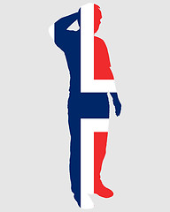 Image showing Norwegian salute