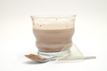 Image showing Hot chocolate on white