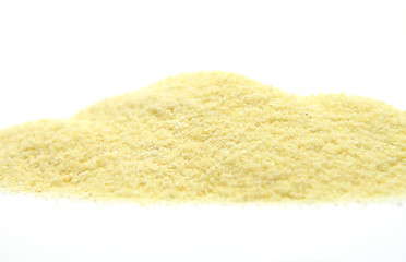 Image showing Semolina on white