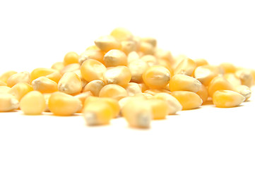 Image showing Detailed but simple image of  popcorn on white