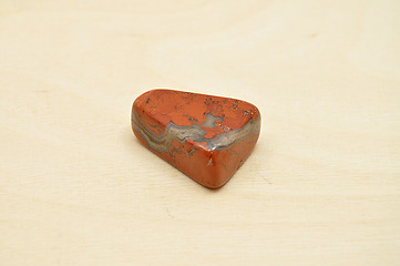 Image showing Detailed and colorful image of red jasper mineral