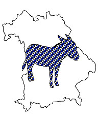 Image showing Bavarian donkey