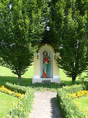 Image showing Holy statue as place for praying for christians in Freiland Austria