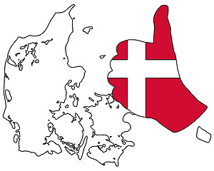 Image showing Danish hand signal