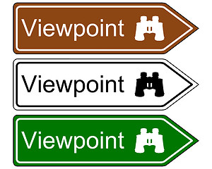 Image showing Direction sign viewpoint