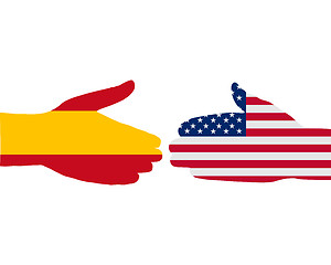 Image showing International handshake
