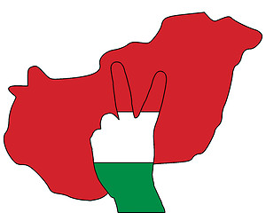 Image showing Hungary hand signal