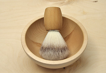 Image showing Detailed and colorful image of shaving brush