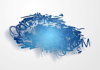 Image showing Vector grunge cloud background