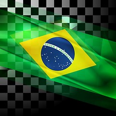 Image showing Vector design of Brazilian flag