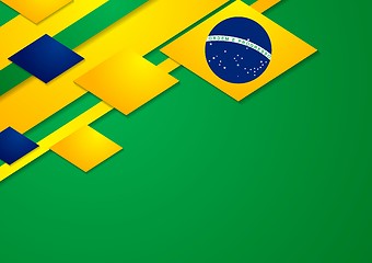 Image showing Vector background in Brazilian colors