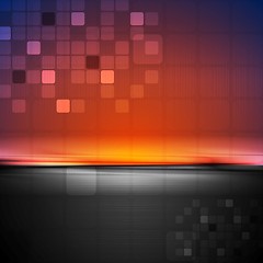 Image showing Colorful abstract tech vector background