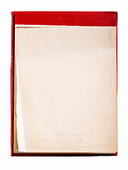 Image showing Open Blank Page Notebook. Old Paper Notepad