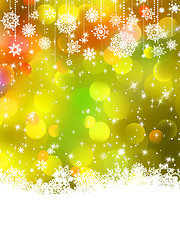 Image showing Abstract orange vector winter background. EPS 8