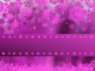 Image showing Christmas background with white snowflakes. EPS 8