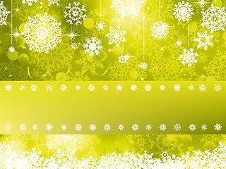 Image showing Green Christmas Background. EPS 8