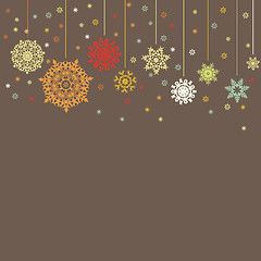 Image showing Design for xmas card background. EPS 8