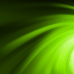 Image showing Abstract green swirl. EPS 8