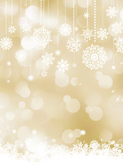 Image showing Elegant christmas bokeh snowflakes. EPS 8