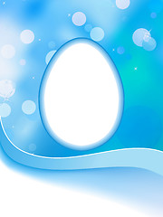 Image showing Easter egg greeting, gift card or banner. EPS 8