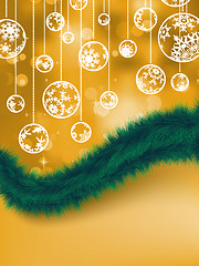 Image showing Elegant orange christmas background. EPS 8