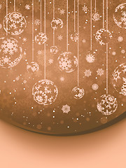 Image showing Christmas elegant beige background. EPS 8