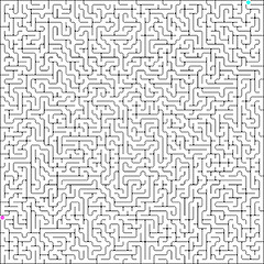 Image showing Vector illustration of perfect maze. EPS 8