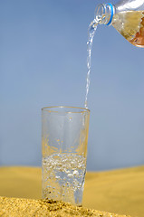 Image showing Fresh water and desert