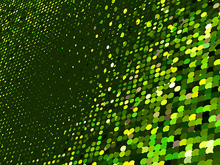 Image showing Abstract dot green mosaic background. EPS 8