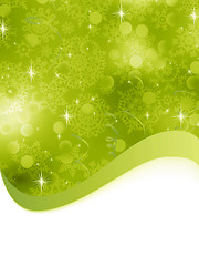 Image showing Green Christmas Background. EPS 8