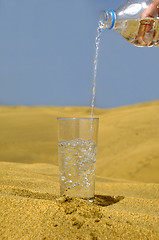 Image showing Fresh water and desert