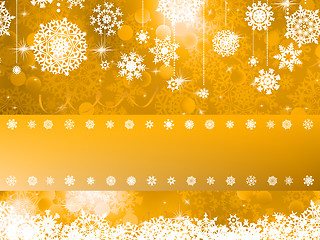 Image showing Orange Christmas background. EPS 8