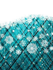 Image showing Blue abstract christmas background. EPS 8