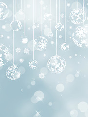 Image showing Christmas background with snowflakes. EPS 8