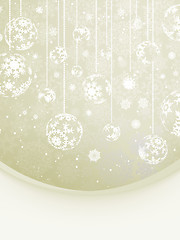 Image showing Elegant Christmas with snowflakes. EPS 8