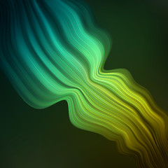 Image showing Abstract color wave backgrou?? template. EPS 8