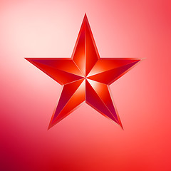 Image showing Illustration of a Gold star on gold. EPS 8