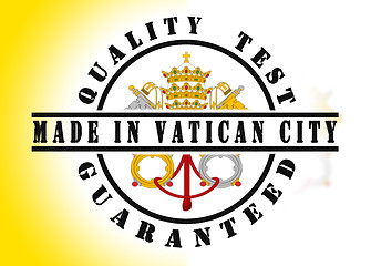 Image showing Quality test guaranteed stamp 