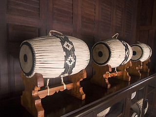 Image showing Traditional Thai drums