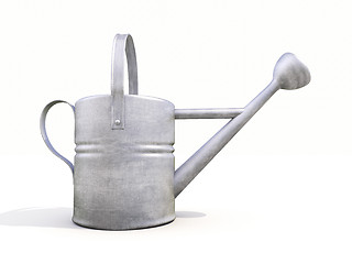 Image showing Watering can made of metal