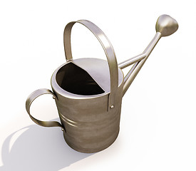 Image showing Watering can made of metal