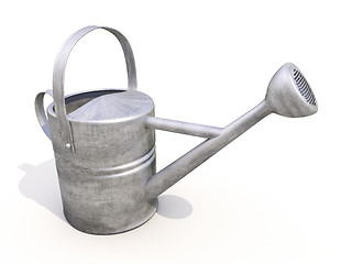 Image showing Watering can made of metal