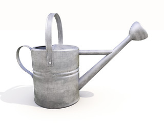 Image showing Watering can made of metal