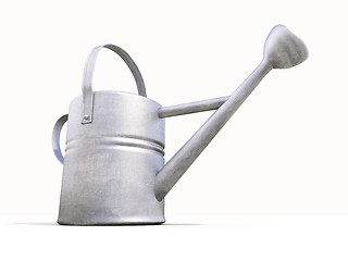 Image showing Watering can made of metal